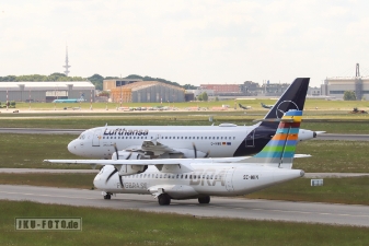 Flugbetrieb in Hamburg, ATR 72 und A319 null