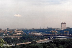 Blick von den Sperlingsbergen Moskau 1999, Analogfoto